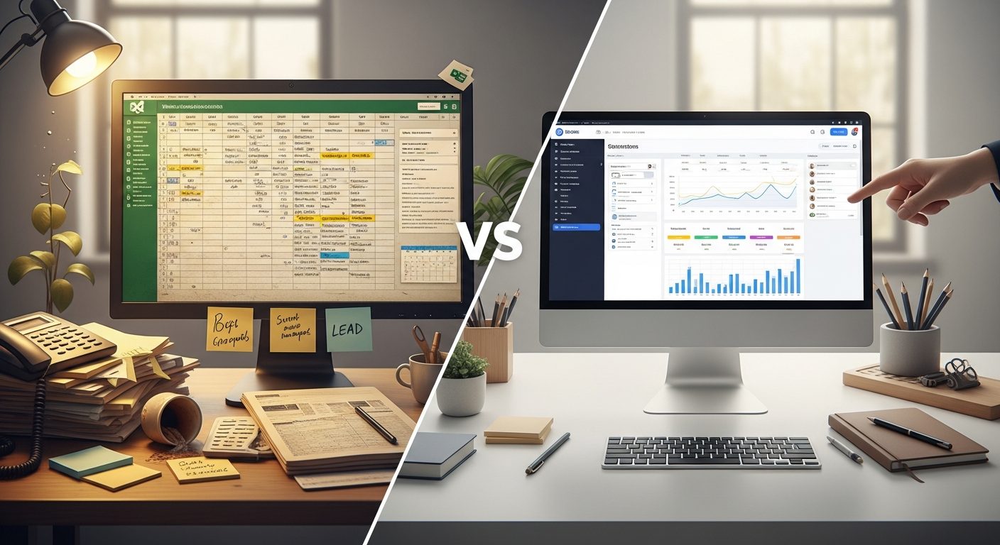 تفاوت اکسل و CRM؛ چرا فایل‌های دستی باعث سوختن فرصت‌های فروش می‌شوند؟