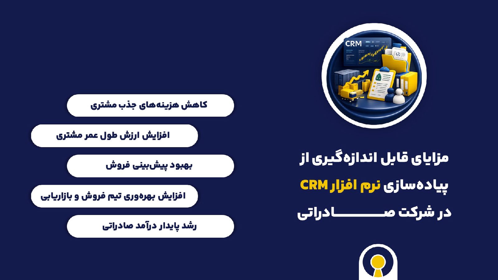 مزایای قابل اندازه‌گیری از پیاده‌سازی نرم افزار CRM شرکت صادراتی